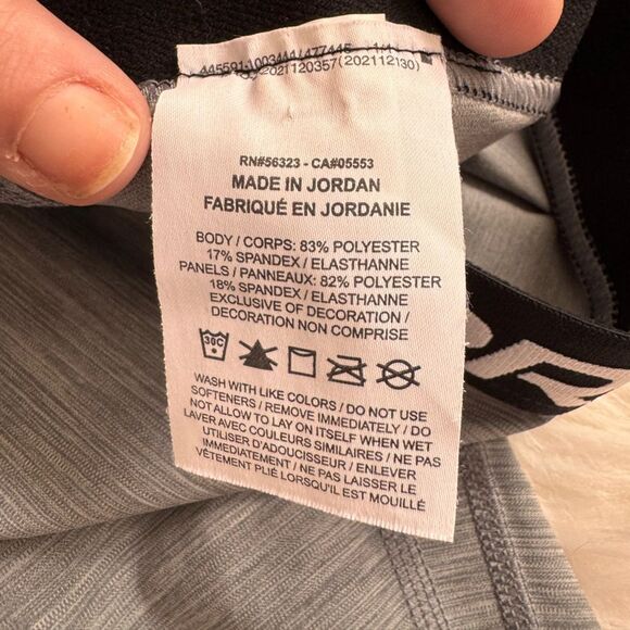 WOMEN'S NIKE PRO 365 HIGH RISE 7/8 LEGGINGS GRAY Sz S - Picture 6 of 7